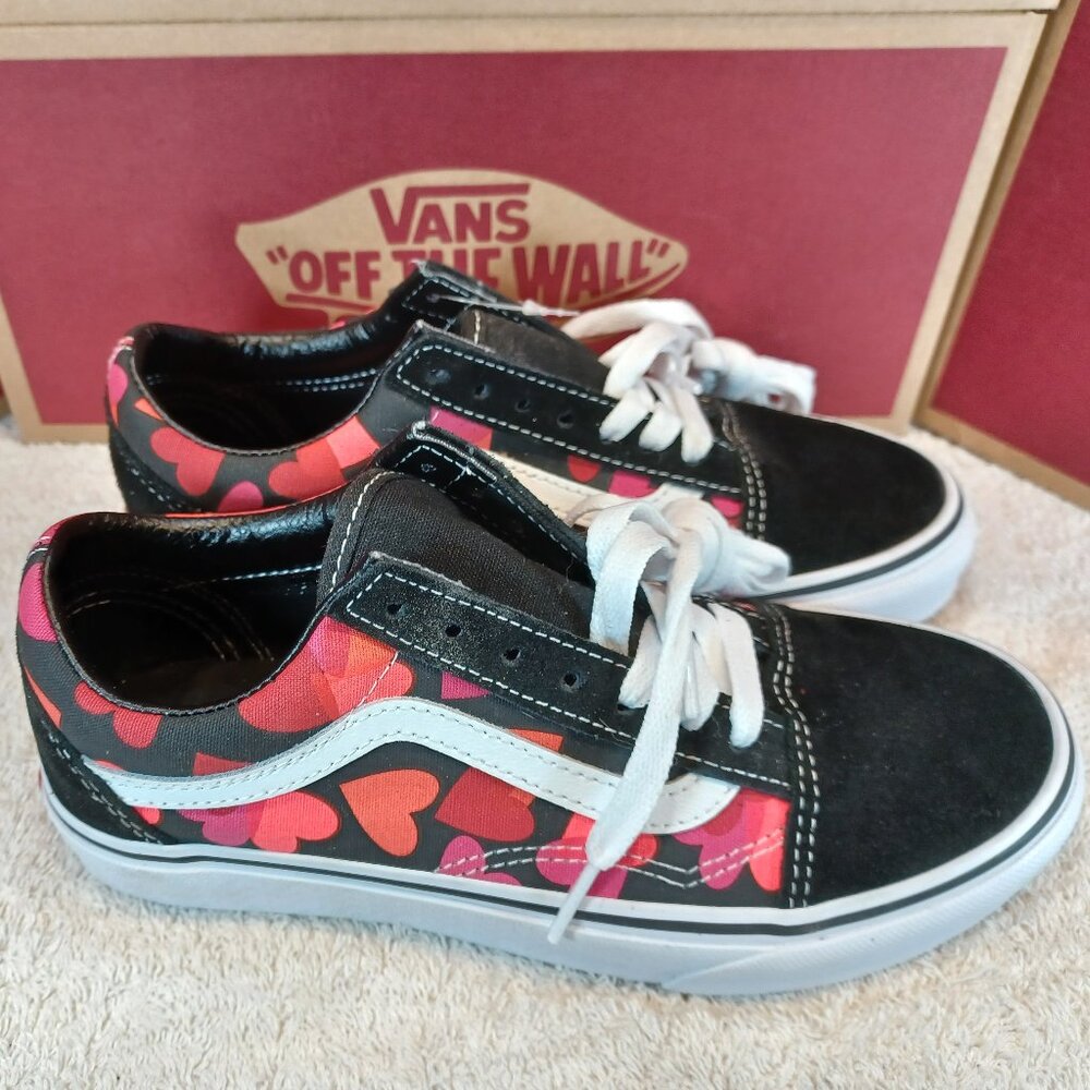 Vans Men's 4.5 Women's 6 Old Skool Valentines Hearts VN0A3WKT4RZ